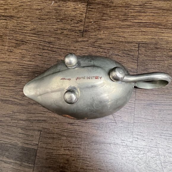 Vintage Servettes Alpacca Italy Silver Au Jus Sauce Individual Gravy Boat - Picture 3 of 7